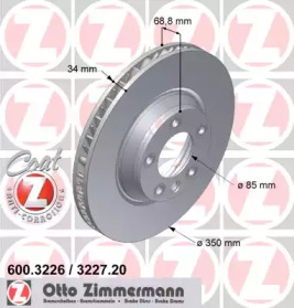 Тормозной диск (ZIMMERMANN: 600.3226.20)