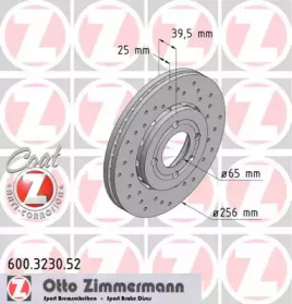 Тормозной диск (ZIMMERMANN: 600.3230.52)