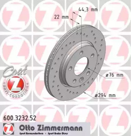 Тормозной диск (ZIMMERMANN: 600.3232.52)