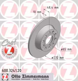 Тормозной диск (ZIMMERMANN: 600.3241.20)