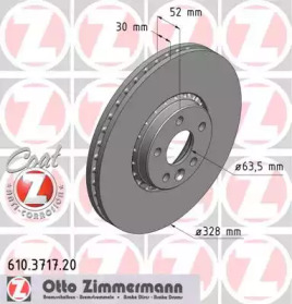 Тормозной диск (ZIMMERMANN: 610.3717.20)