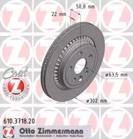 Тормозной диск (ZIMMERMANN: 610.3718.20)