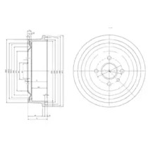 Тормозный барабан (DELPHI: BF103)