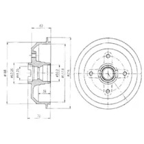 Тормозный барабан (DELPHI: BF107)