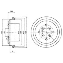 Тормозный барабан (DELPHI: BF450)