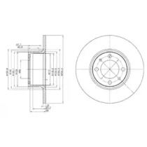 Тормозной диск (DELPHI: BG2176)