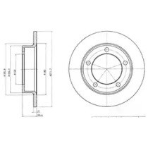 Тормозной диск (DELPHI: BG2208)