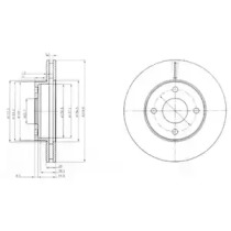 Тормозной диск (DELPHI: BG2350)