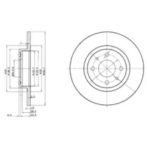 Тормозной диск (DELPHI: BG2411)