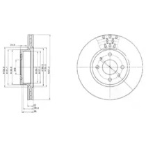 Тормозной диск (DELPHI: BG2413)