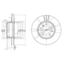 Тормозной диск (DELPHI: BG2434)