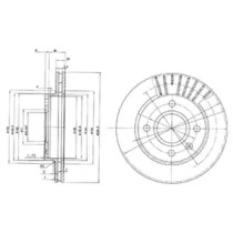 Тормозной диск (DELPHI: BG2440)