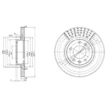 Тормозной диск (DELPHI: BG2460)