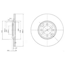 Тормозной диск (DELPHI: BG2508)