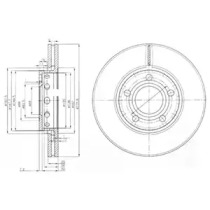 Тормозной диск (DELPHI: BG2518)