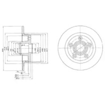 Тормозной диск (DELPHI: BG2549)