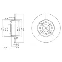 Тормозной диск (DELPHI: BG2616)