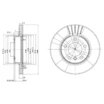 Тормозной диск (DELPHI: BG2623)