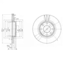 Тормозной диск (DELPHI: BG2625)