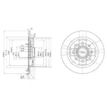 Тормозной диск (DELPHI: BG2667)