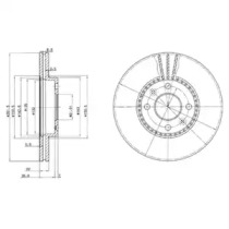 Тормозной диск (DELPHI: BG2693)