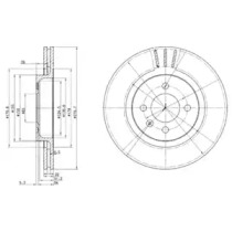 Тормозной диск (DELPHI: BG2712)