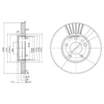 Тормозной диск (DELPHI: BG2745)