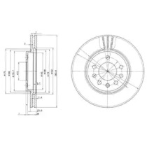 Тормозной диск (DELPHI: BG2750)