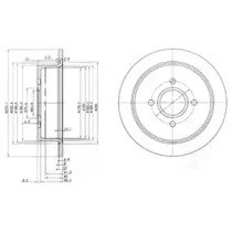 Тормозной диск (DELPHI: BG2781)