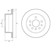 Тормозной диск (DELPHI: BG2879)
