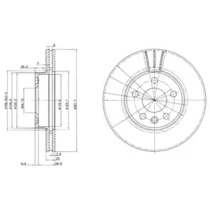 Тормозной диск (DELPHI: BG3025)