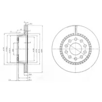 Тормозной диск (DELPHI: BG3029)