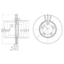 Тормозной диск (DELPHI: BG3071)