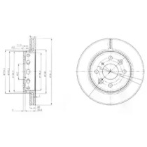 Тормозной диск (DELPHI: BG3074)