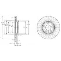 Тормозной диск (DELPHI: BG3222)