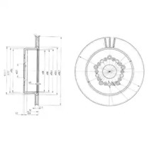 Тормозной диск (DELPHI: BG3230)