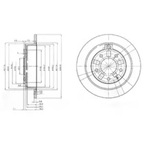 Тормозной диск (DELPHI: BG3231)