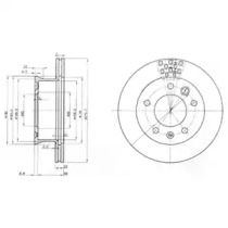 Тормозной диск (DELPHI: BG3236)
