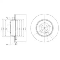 Тормозной диск (DELPHI: BG3239)