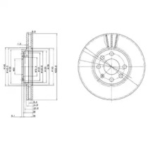 Тормозной диск (DELPHI: BG3404)