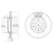 Тормозной диск (DELPHI: BG3405)