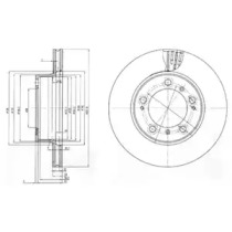 Тормозной диск (DELPHI: BG3409)