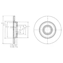 Тормозной диск (DELPHI: BG3416C)