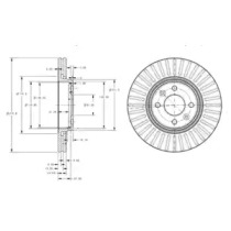 Тормозной диск (DELPHI: BG3430)