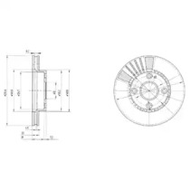 Тормозной диск (DELPHI: BG3508)