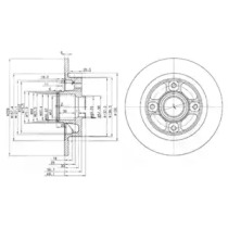 Тормозной диск (DELPHI: BG3570)