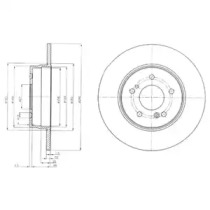 Тормозной диск (DELPHI: BG3601)