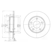 Тормозной диск (DELPHI: BG3671)