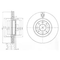 Тормозной диск (DELPHI: BG3699)