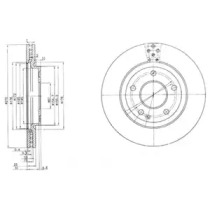 Тормозной диск (DELPHI: BG3709)